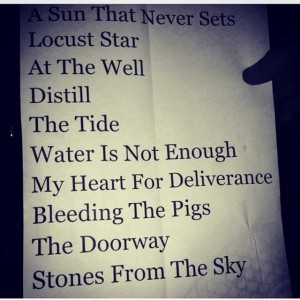 Neurosis Set List
