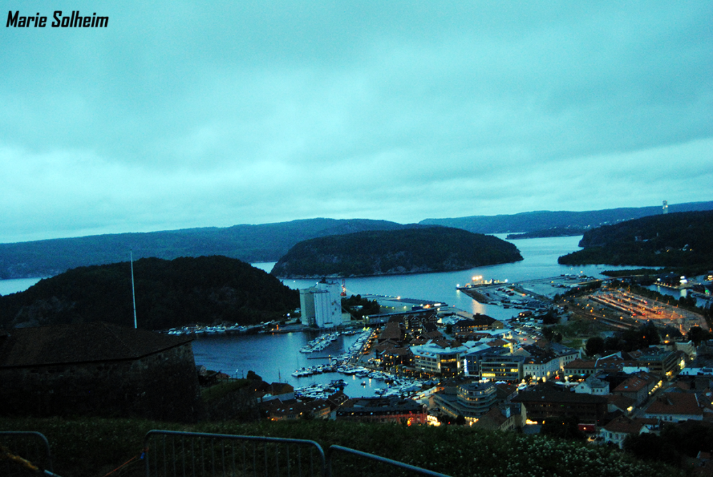 The amazing view of Halden, from the Huth stage.
